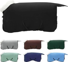 vidaXL Σαμάρι Ίππου Μαύρο 165 cm Πολικές φλις