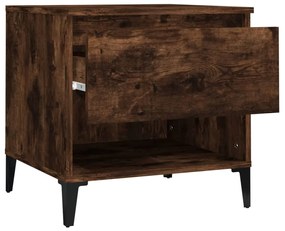 vidaXL Βοηθητικό Τραπέζι Καπνιστή Δρυς 50x46x50 εκ. Επεξεργασμένο Ξύλο