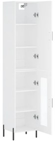 vidaXL Ντουλάπι Λευκό 34,5 x 34 x 180 εκ. από Επεξεργασμένο Ξύλο