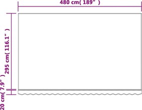 vidaXL Ανταλλακτικό Ύφασμα Τέντας Πολύχρωμο 480x295 εκ. Πολυεστέρας