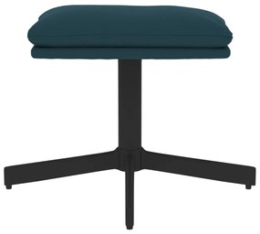 vidaXL Υποπόδιο Μπλε 60x60x36 εκ. Βελούδινο