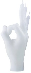 Κερί Χειρονομίας OK 350gr 21x8x8cm White Candle Hand Paraffin
