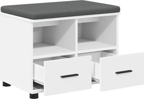 vidaXL Παγκάκι Χαλωρίου Λευκός 60 x 38 x 46 εκ