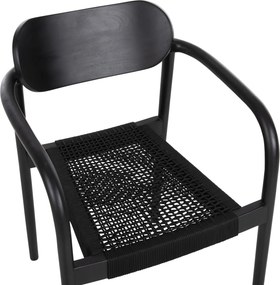 ΠΟΛΥΘΡΟΝΑ OSLO HM9636.12 ΞΥΛΟ TEAK ΜΑΥΡΟ & ΣΧΟΙΝΙ--B’ΔΙΑΛΟΓΗΣ 55x54x80Yεκ.