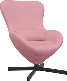 vidaXL Κάθισμα-αυγό Ροζ 63 x 73 x 90 εκ Βελούδο