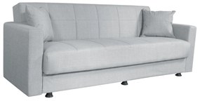 Καναπές Κρεβάτι AMETHYST Τριθέσιος Ανοιχτό Γκρι 214x78x78cm - Ύφασμα - 14210134