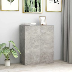 vidaXL Ντουλάπι Γκρι του Σκυροδέματος 60 x 30 x 75 εκ. από Επεξ. Ξύλο