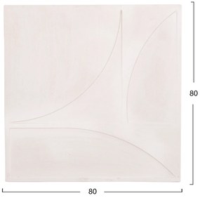 ΠΙΝΑΚΑΣ ΤΕΤΡΑΓΩΝΟΣ ΣΕΙΡΑ SANTORINI HM4507 MDF ΣΕ ΥΠΟΛΕΥΚΟ ΧΡΩΜΑ 80x4(πάχος)x80Υεκ.