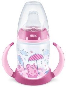Μπιμπερό First Choice Plus Peppa Pig 10215357 Με Λαβές Temperature Control 150ml 6-18 Μηνών Pink Nuk 150ml Polypropylene