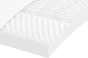 vidaXL Στρώμα Αφρού 7 Ζωνών Σκληρότητα 20 ILD Λευκό 100 x 200 εκ.