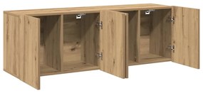 vidaXL Ντουλάπια Τοίχου Τηλεόρασης 2 Τεμ. Artisian Δρυς 60x30x41 εκ.