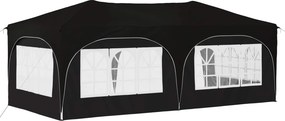 vidaXL Αυτοσχέδιο Μόρφωση 574 x 289 x 245 cm Μαύρο Ύφασμα Όξφορντ