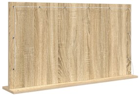 vidaXL Καθρέφτης τουαλέτας  Sonoma Oak MDF, Γυαλί 100 x 55 x 18 εκ.