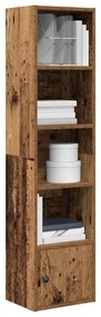 Βιβλιοθήκη Όψη Παλαιού Ξύλου 31x24x127 εκ. Επεξεργασμένο Ξύλο