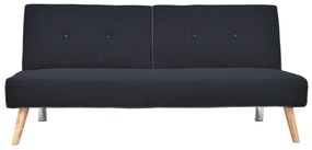 Καναπές/Κρεβάτι Τριθέσιος ArteLibre ANGELICA Μαύρο 179x87x85cm