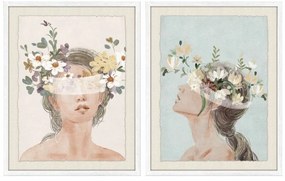Πίνακας DKD Home Decor Κρυστάλλινο Σημύδα 55 x 2,5 x 70 cm