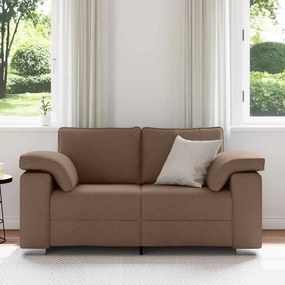vidaXL Διθέσιος καναπές Καφέ 160 cm ύφασμα