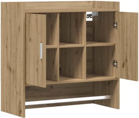 vidaXL Ράφι Τοίχου Επιτοίχιο Artisan Δρυς 80 x 36 x 80 εκ