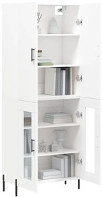vidaXL Ντουλάπι Λευκό 69,5x34x180 εκ. από Επεξεργασμένο Ξύλο