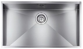 Sanitec Stainless Steel Sinks 11906 Υποκαθήμενος Ανοξείδωτος Νεροχύτης 80cm