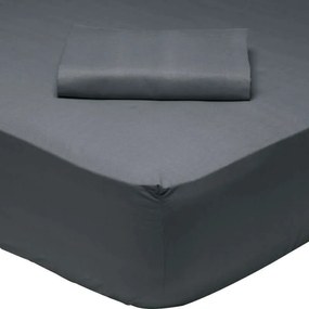 Σεντόνι Με Λάστιχο 1007 Grey Das Home Ημίδιπλο 120x200cm Με Λάστιχο 100% Cotton