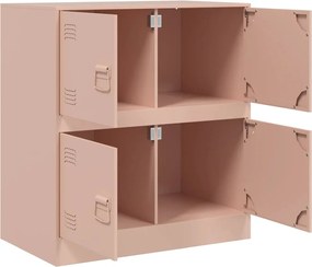 vidaXL Ντουλάπι Ροζ 67 x 39 x 73 εκ. από Ατσάλι