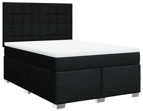 ΚΡΕΒΑΤΙ BOXSPRING ΜΕ ΣΤΡΩΜΑ ΜΑΥΡΟ 140X190 ΕΚ. ΥΦΑΣΜΑΤΙΝΟ 3290485