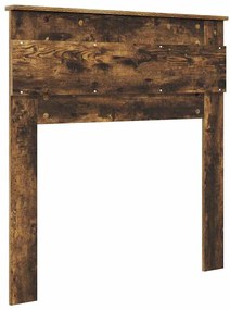 vidaXL Κεφαλάρι Καπνιστό Δρύς 75 cm Επεξεργασμένο ξύλο