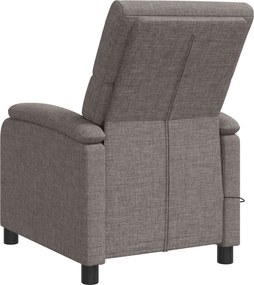 vidaXL Κάθισμα μασάζ Taupe Ύφασμα