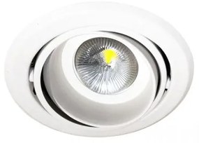 Χωνευτό Σποτ Φωτιστικό Ψευδοροφής Downlight LED 42W Διπλή Περιστροφή 6500Κ Φ19,5cm Dos 195-G Interlight 19483 Ασημί