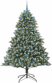 vidaXL Τεχνητό Χριστουγεννιάτικο Δέντρο με 300 LED Πράσινο 210 cm