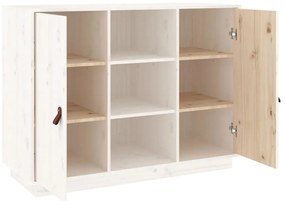 vidaXL Συρταριέρα Λευκή 100x40x75 εκ. από Μασίφ Ξύλο Πεύκου