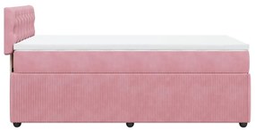 ΚΡΕΒΑΤΙ BOXSPRING ΜΕ ΣΤΡΩΜΑ ΡΟΖ 90X190 ΕΚ. ΒΕΛΟΥΔΙΝΟ 3287625