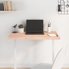 vidaXL Επιφάνεια Τραπεζιού 80x50x(2-4) εκ Ακατέργαστο Μασίφ Ξύλο Δρυός