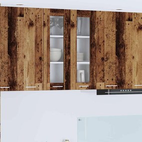 vidaXL Κρεμαστό ντουλάπι Παλιό ξύλο 60 x 31 x 80 εκ.