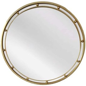 Καθρέπτης Τοίχου Dia 661-2001-GOLD 60x3,5x60cm Gold Artekko Μέταλλο,Γυαλί