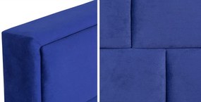 Κρεβάτι Pomona 105, Διπλό, Μπλε, 200x200, Ταπισερί, Τάβλες για Κρεβάτι, 220x223x93cm, 147 kg | Epipla1.gr