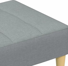 vidaXL Υποπόδιο Ανοιχτό Γκρι 77x55x31 εκ. Υφασμάτινο