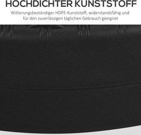 Βάση ομπρέλας, αδιάβροχη, γεμιζόμενη, Ø51x 36H cm, μαύρο