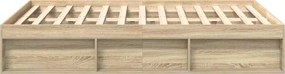 vidaXL Πλαίσιο Κρεβατιού Sonoma Δρυς 160 x 200 εκ.