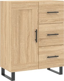 vidaXL Ντουλάπι Sonoma δρυς 69,5 x 34 x 180 εκ. από Επεξεργασμένο Ξύλο
