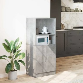 vidaXL Ντουλάπι κουζίνας σκυρόδεμα γκρι 57x41,5x131,5 cm