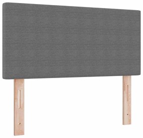 vidaXL LED κεφαλάρι με φώτα λωρίδας LED Ανοιχτό γκρι 80 cm ύφασμα