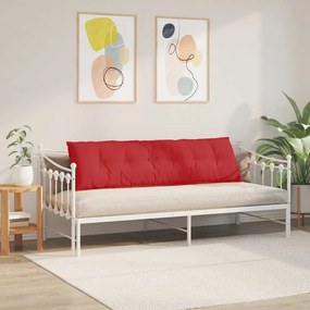 vidaXL Μαξιλάρι Πλάτης Κόκκινο 180 x 19 x 50 εκ ύφασμα