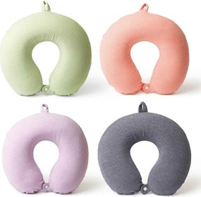 Μαξιλαράκι Ταξιδίου Memory Foam Σχήμα Πέταλο - Μωβ