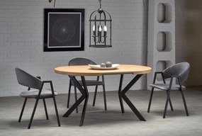 PERONI table golden oak/black DIOMMI V-PL-PERONI-ST-D.ZŁOTY/CZARNY