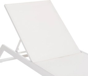 ΞΑΠΛΩΣΤΡΑ ΑΛΟΥΜΙΝΙΟΥ MARIMAR HM6562.02 ΣΚΕΛΕΤΟΣ & TEXTILENE ΛΕΥΚΟ 220x67.5x31.5Υεκ