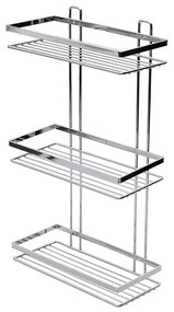Estia Εταζέρα Elegant Μεταλλική Ίσια 3 Θέσεων 46x25x12.5cm Χρωμίου