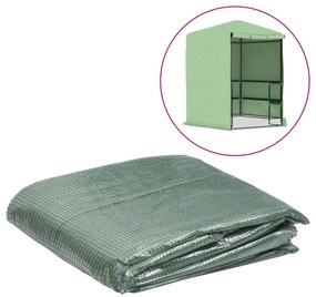 vidaXL Κάλυμμα Θερμοκηπίου Ανταλ. Πράσινο (6,5025 μ²) 255x255x194εκ