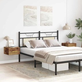 vidaXL Κομοδίνο 2 pcs Παλαιό ξύλο 35 x 35 x 20 εκ Επεξεργασμένο ξύλο
